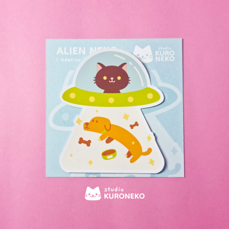 Adesivo - Alien Neko