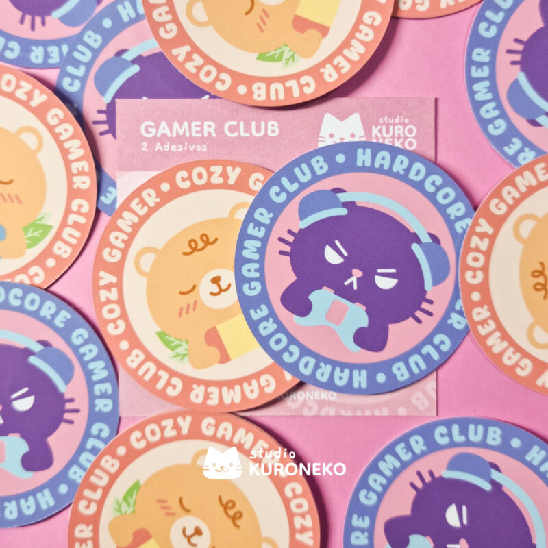 Pacote de Adesivos - Gamer Club