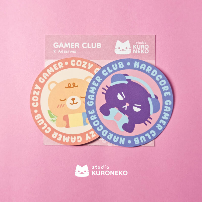 Pacote de Adesivos - Gamer Club