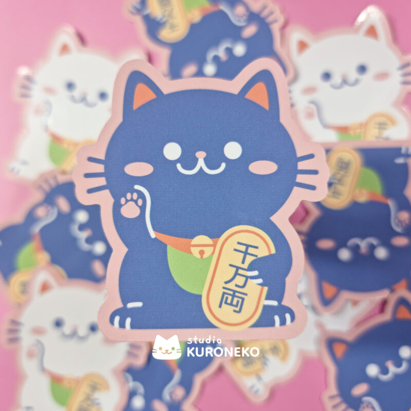 Pacote de Adesivos - Maneki Neko "Gatos da sorte"