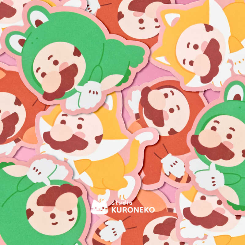 Pacote de Adesivos - Mario Bros