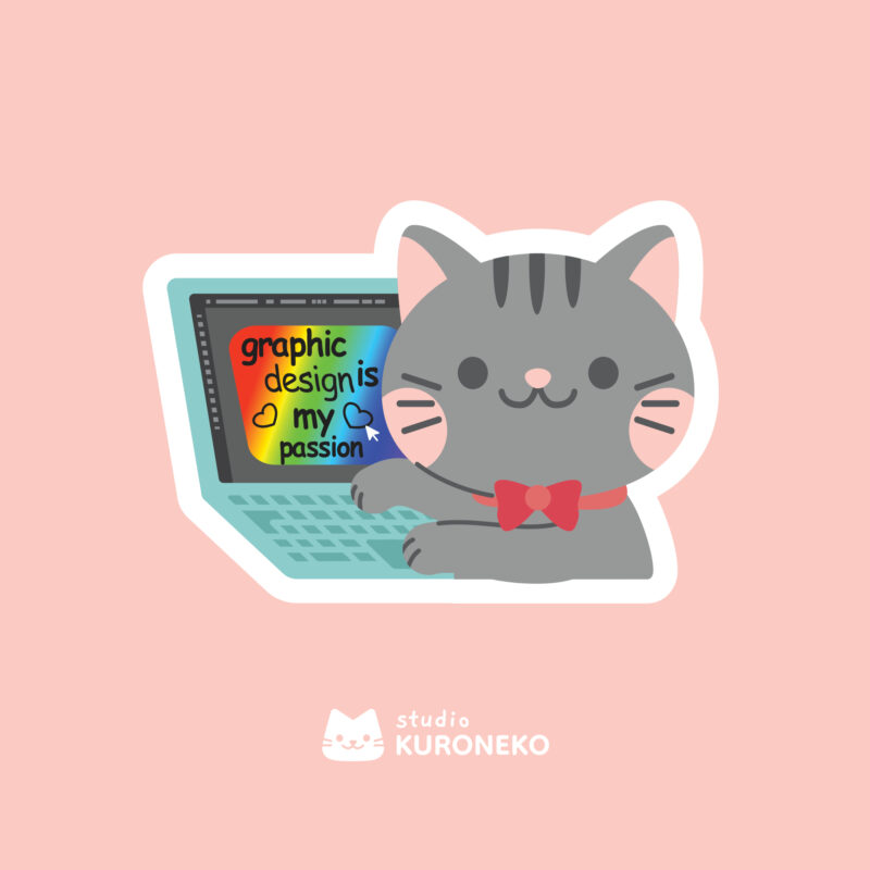 Adesivo - Graphic design is my passion