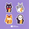 Pacote de Adesivos - Ghibli Maneki Neko