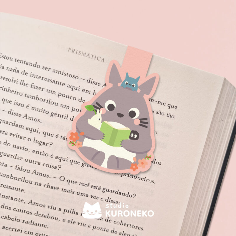 Marca Página Magnético - Totoro Lendo