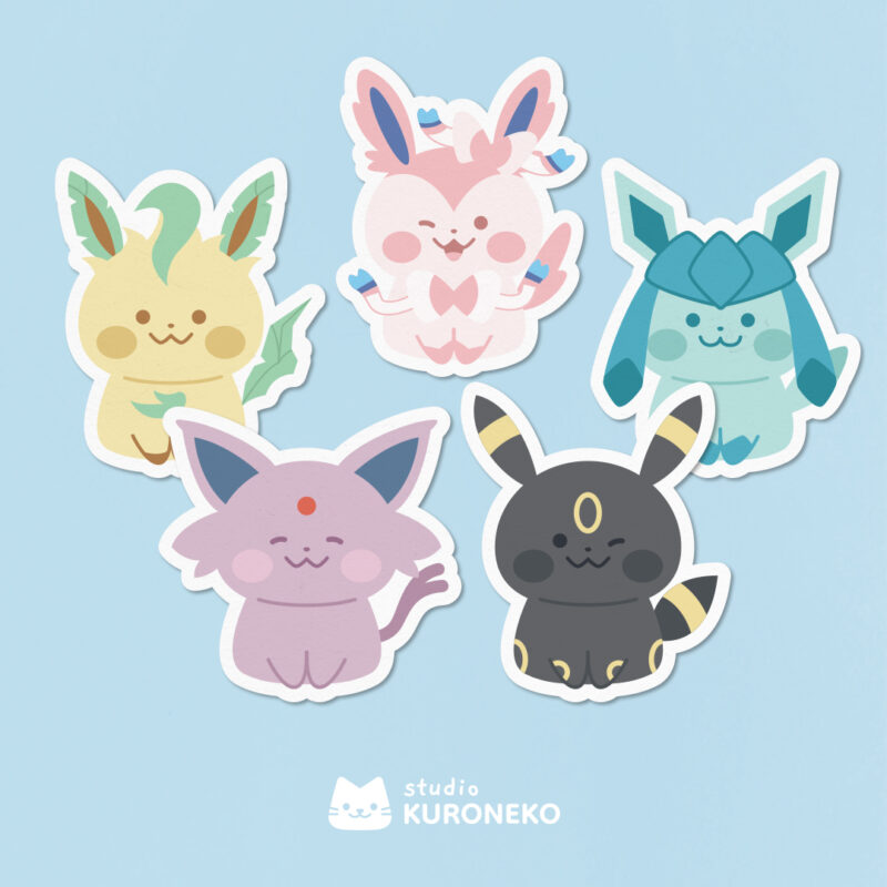 Pacote de Adesivos - Eeveelutions V2