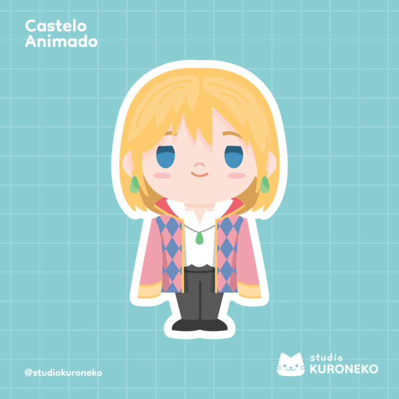 Pacote de Adesivos - Castelo Animado