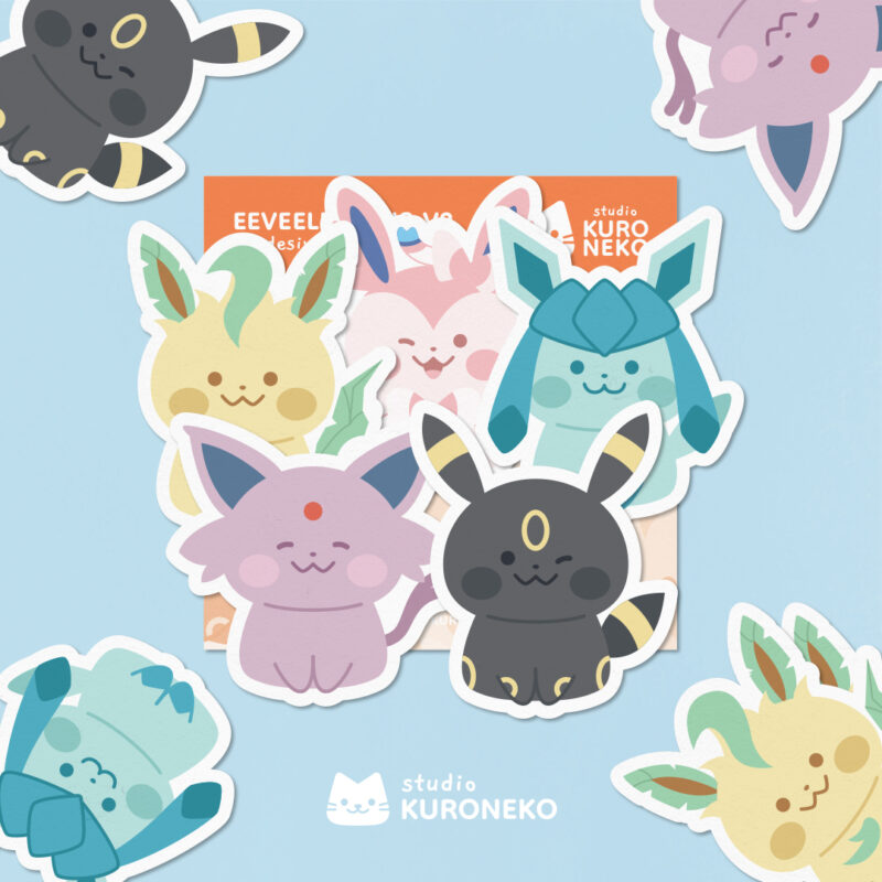 Pacote de Adesivos - Eeveelutions V2