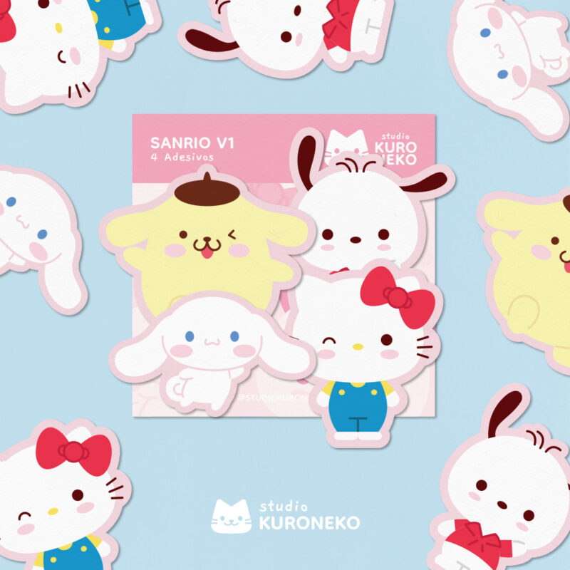 Pacote de Adesivos - Sanrio Hello Kitty V1