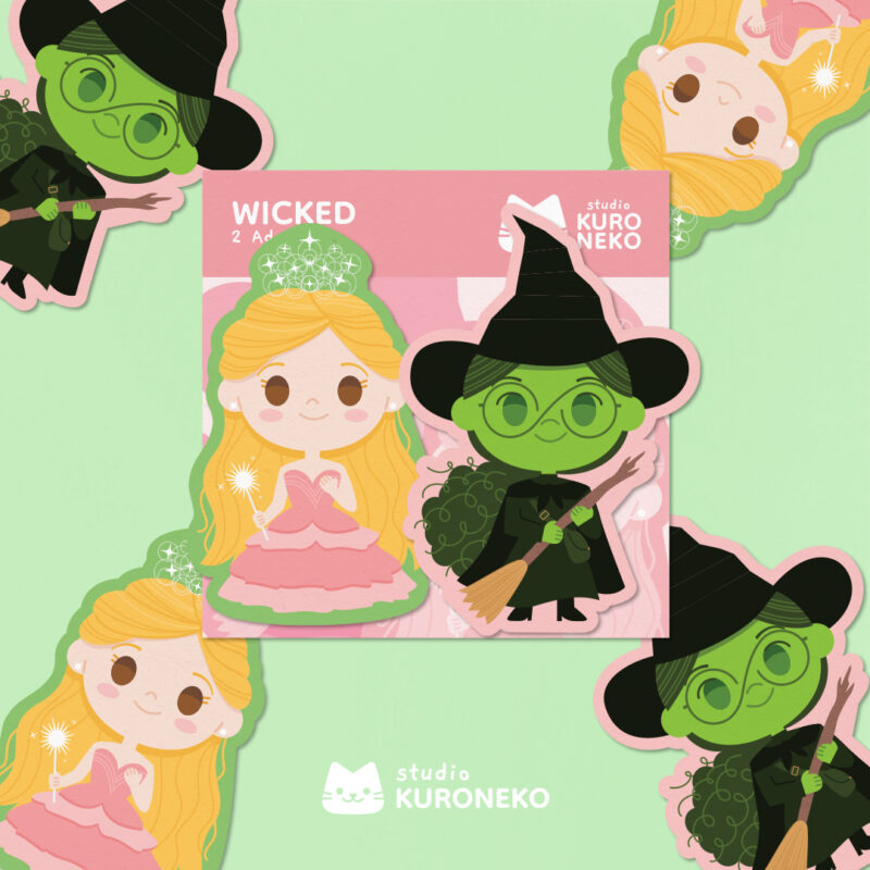 Pacote de Adesivos - Wicked