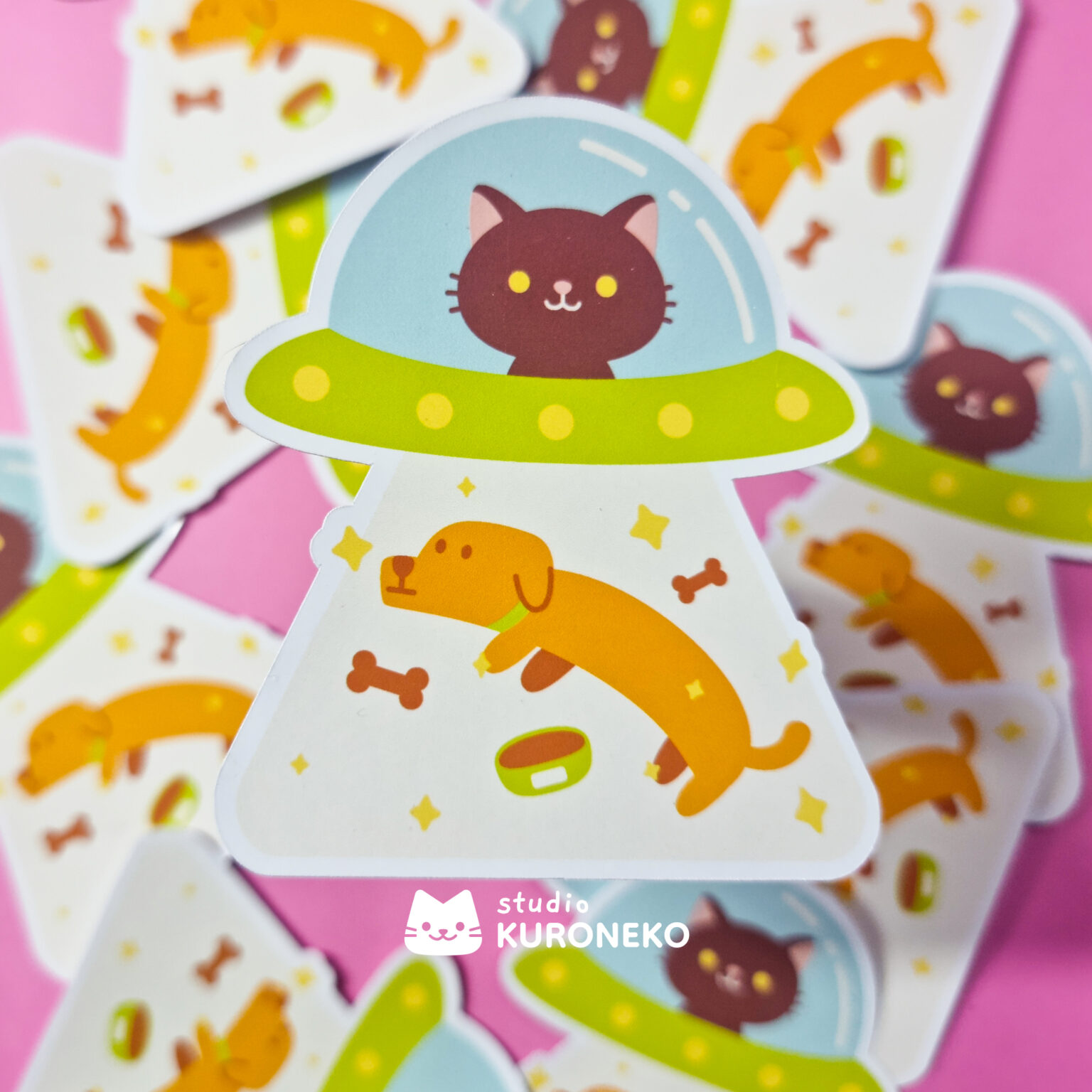 Adesivo – Alien Neko - Studio Kuroneko