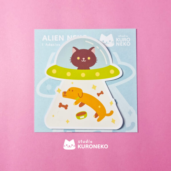 Adesivo - Alien Neko