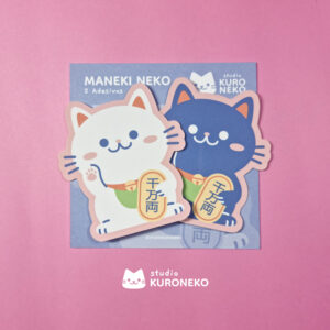 Pacote de Adesivos - Maneki Neko "Gatos da sorte"