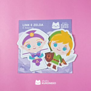 Pacote de adesivos - Link e Zelda
