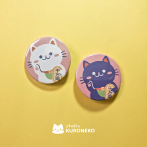 Pacote de bottons - Maneki Neko