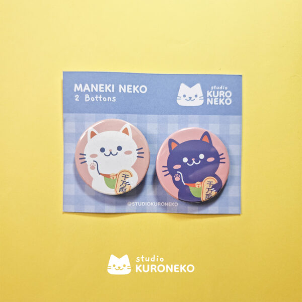 Pacote de bottons - Maneki Neko