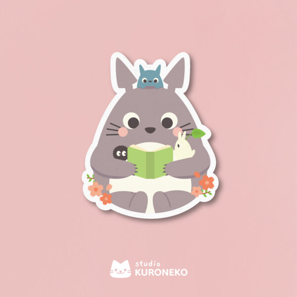 Adesivo - Totoro Lendo