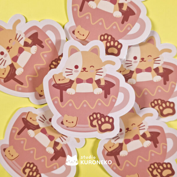 Adesivo - Cat Coffee