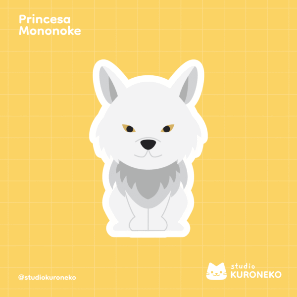 Pacote de Adesivos - Princesa Mononoke