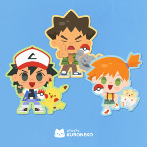 Pacote de Adesivos - Treinadores Pokemon