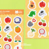 Cartela de Adesivos - Mochila do Villager - Animal Crossing