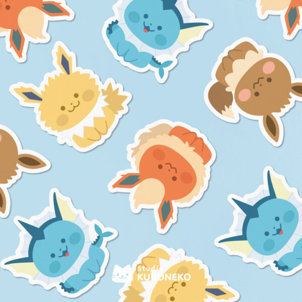 Pacote de adesivos - Eeveelutions V1