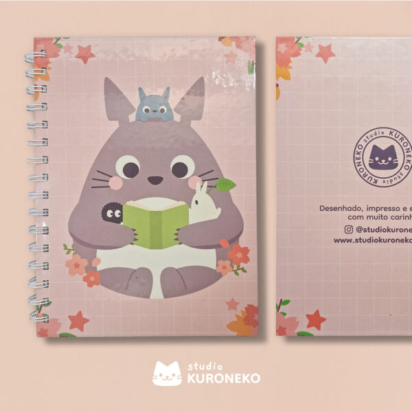 Caderno Capa Dura - Totoro Lendo