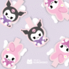 Marca Página Magnético - My Melody e Kuromi