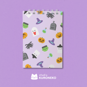 Caderno de anotações A6 - Spooky Friends - 80 Folhas