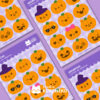 Cartela de Adesivos - Abobritas Halloween