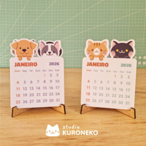 Post 4@2x Calendário 2026 - Gatitos e Cachorritos