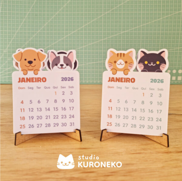 Post 4@2x Calendário 2026 - Gatitos e Cachorritos