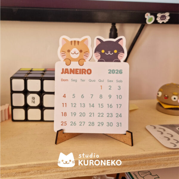 Post 6@2x Calendário 2026 - Gatitos e Cachorritos