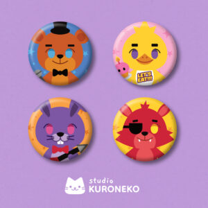 Post 1@2x Kit com 4 - Five Nights at Freddy's