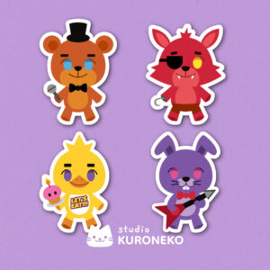 Post 1@2x Pacote de Adesivos - Five Nights at Freddy's