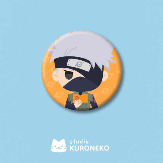 Artboard4 Kit com 4 bottons - Naruto Time 7