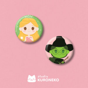 Kit com 2 bottons - Wicked