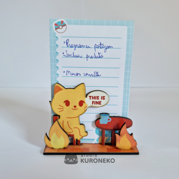 Porta Recados e Anotações MDF - This is Fine