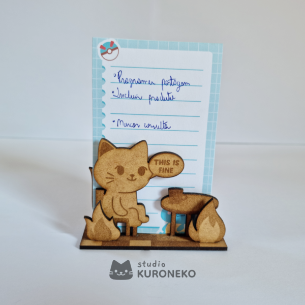 Porta Recados e Anotações MDF - This is Fine