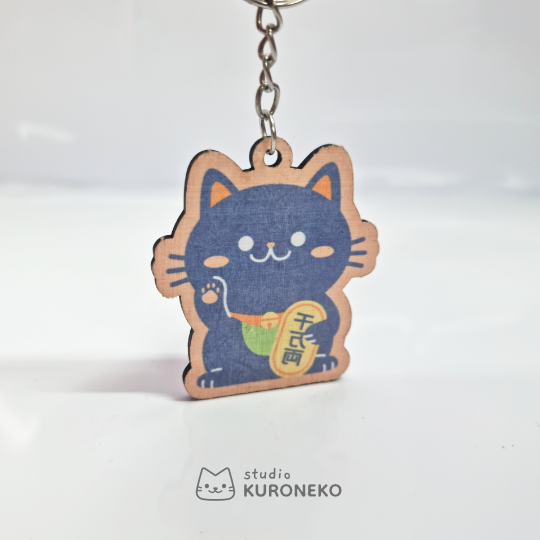Prancheta2 Chaveiro MDF - Maneki Neko