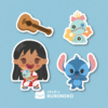 Post 1@2x Pacote de Adesivos - Lilo e Stitch