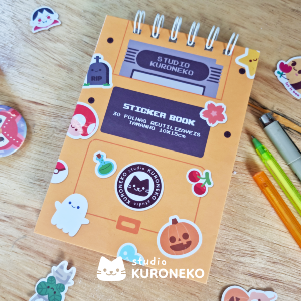 Sticker Book - Studio Kuroneko - A6 - 60 folhas