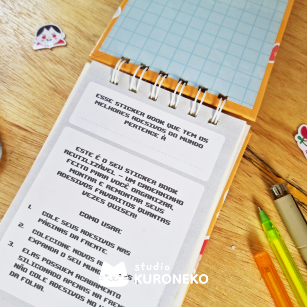 Sticker Book - Studio Kuroneko - A6 - 60 folhas