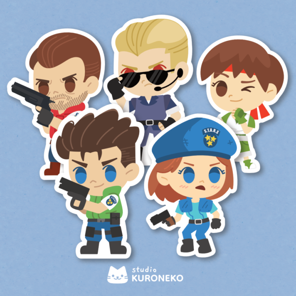Pacote de Adesivos - Resident Evil 1